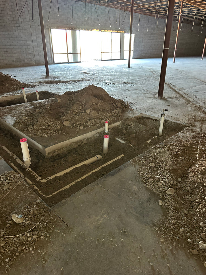 B&G Commercial job in progress